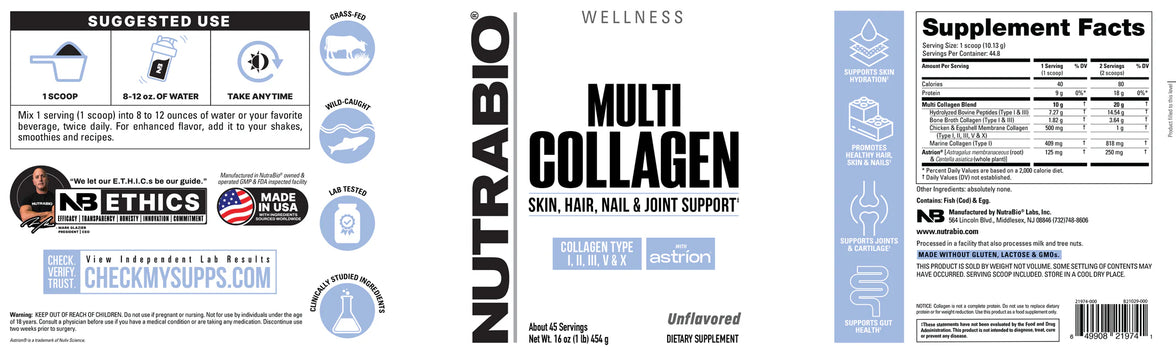 NutraBio | Multi Collagen