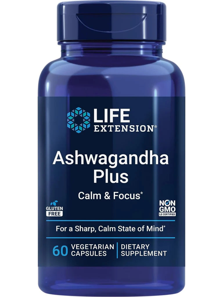 Life Extension | Ashwagandha Plus Calm & Focus