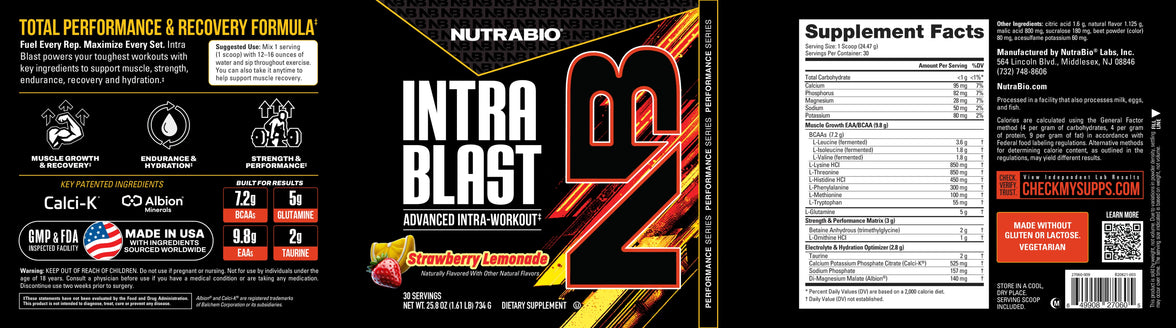 NutraBio | Intra Blast