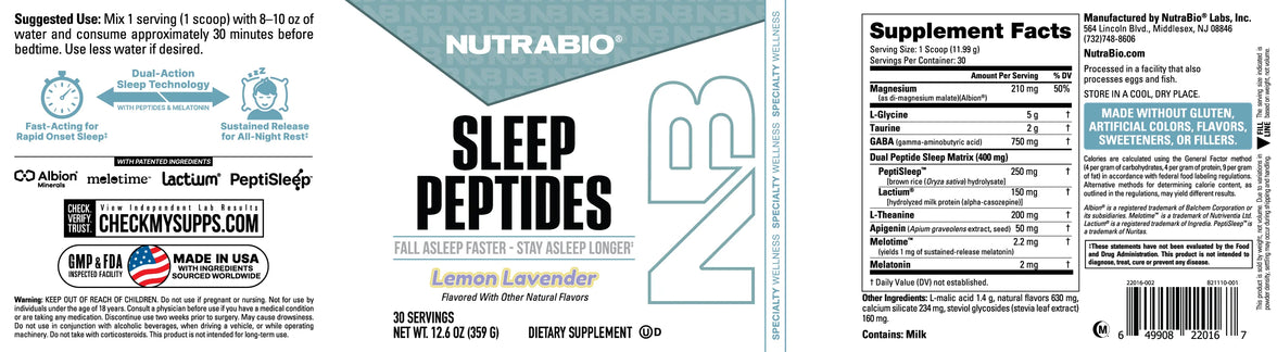 NutraBio | Sleep Peptides