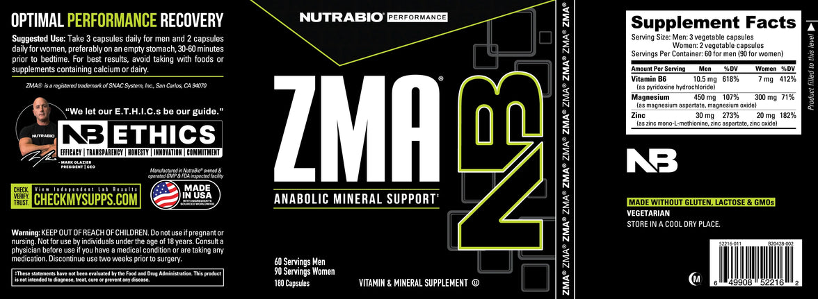 NutraBio | ZMA