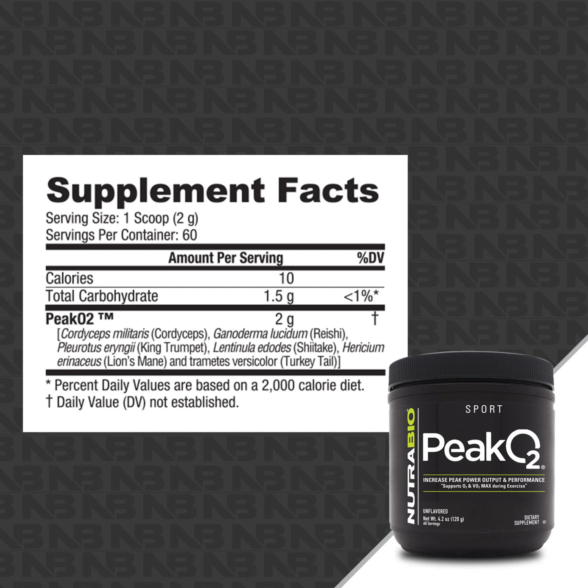NutraBio | PeakO2 Powder