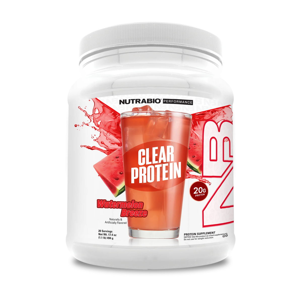 NutraBio | Clear Whey Protein Isolate